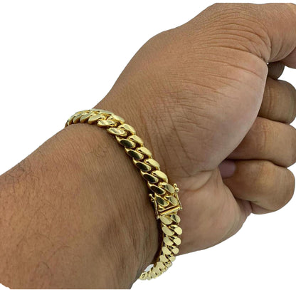 Bracelet  Miami Cuban Link - 14K Gold - Fantastic Jewelry NYC
