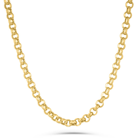 14K Gold- Rolo Chain (Yellow Gold)