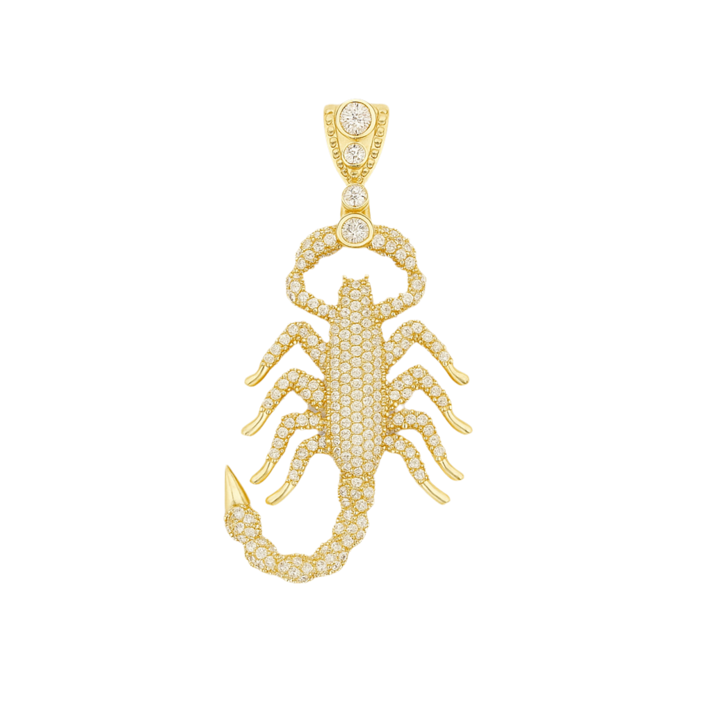 Scorpion Pendant in 14K Yellow Gold – Power in Every Detail Fantastic Jewelry NYC