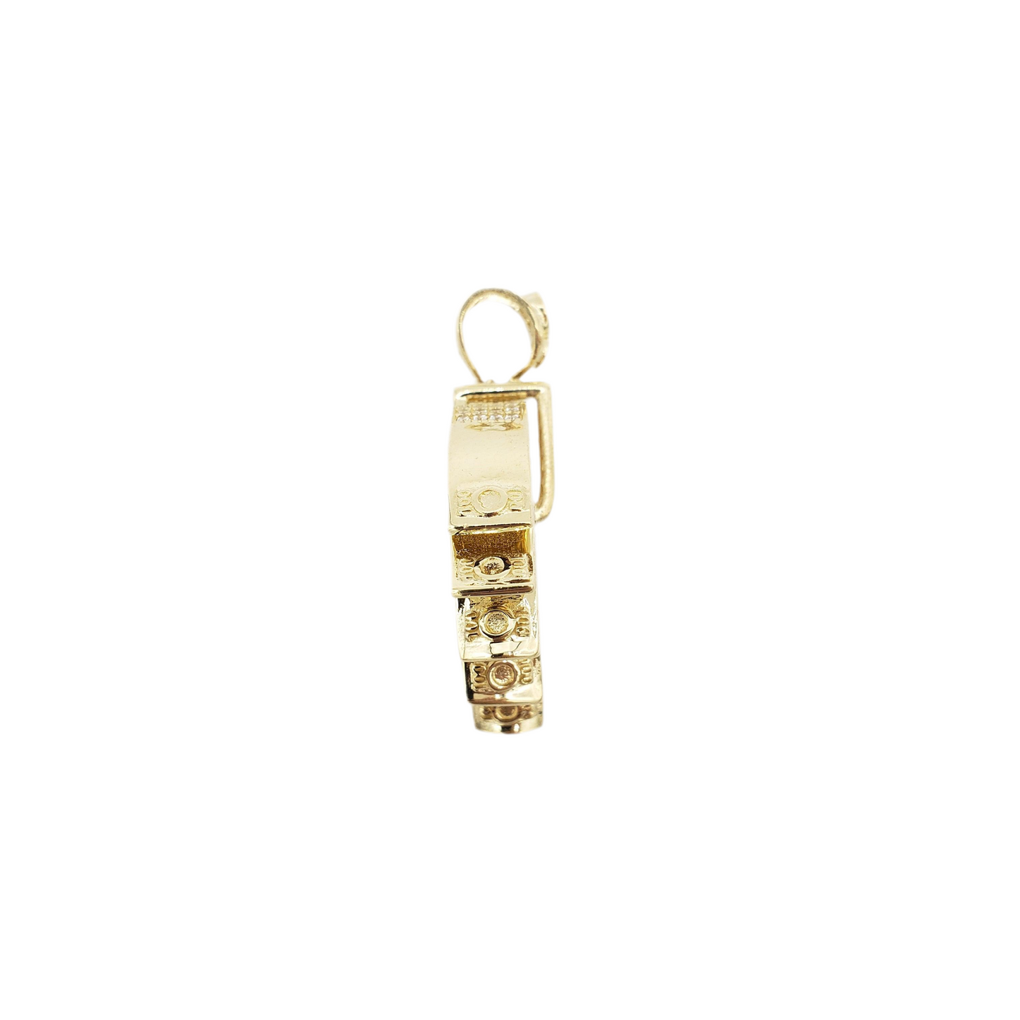 14K Gold- Money Roll Pendant Fantastic Jewelry NYC