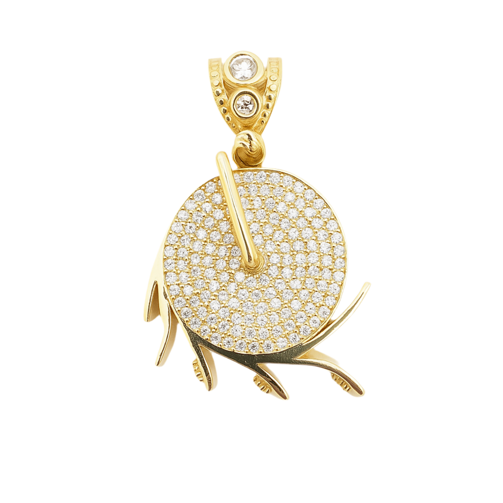 14K Gold- Money Roll Pendant Fantastic Jewelry NYC