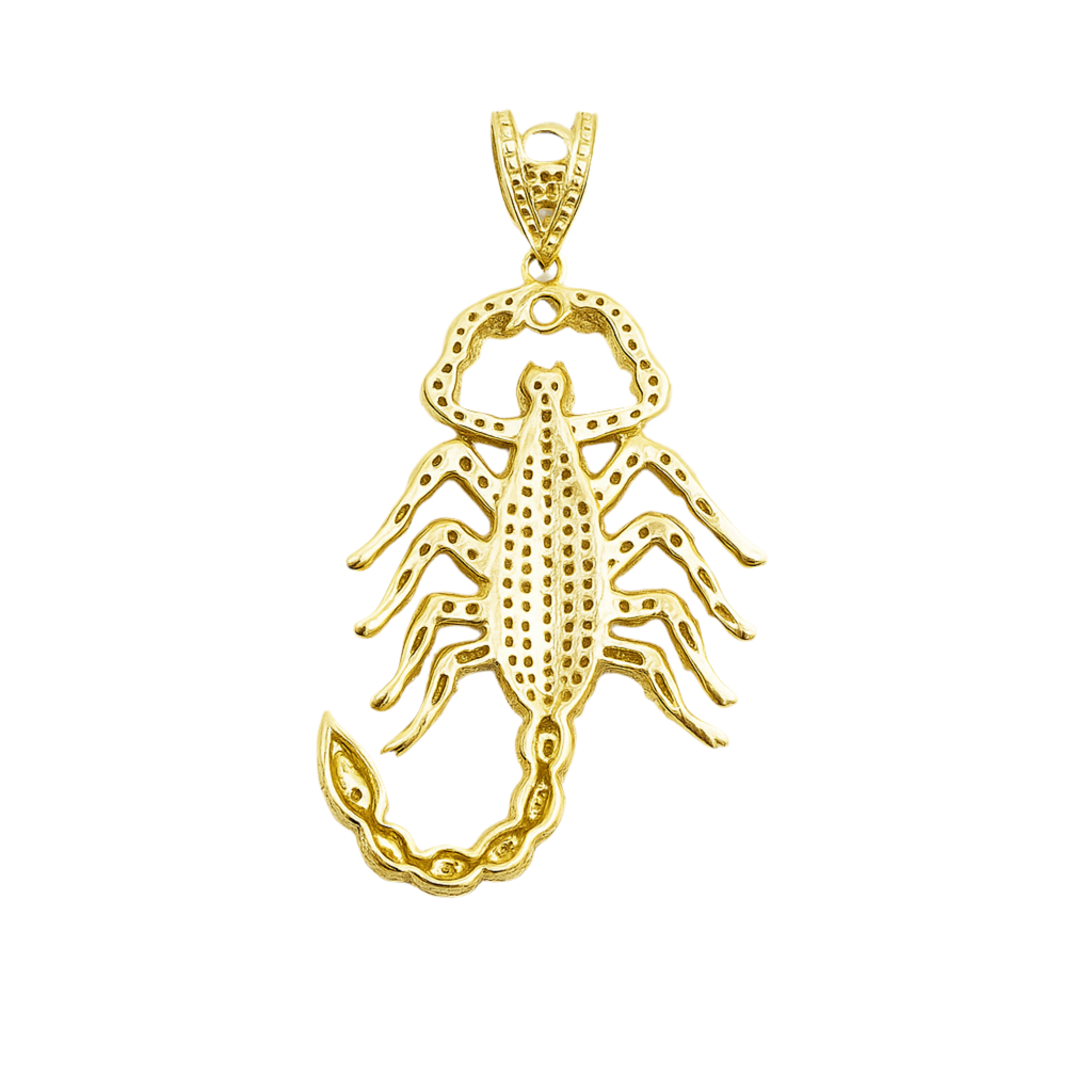 Scorpion Pendant in 14K Yellow Gold – Power in Every Detail Fantastic Jewelry NYC