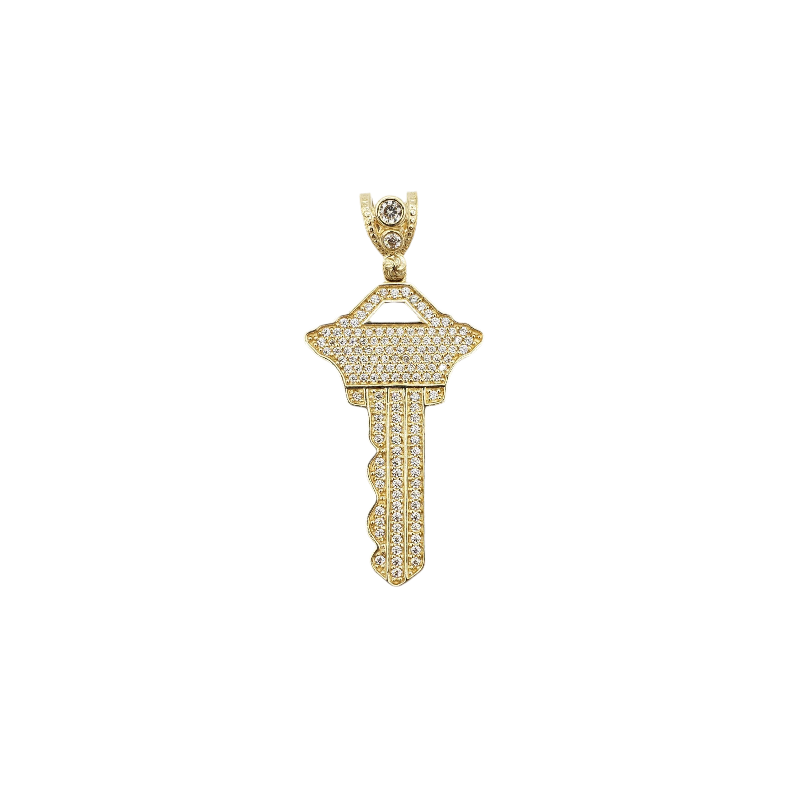 14K Gold- Triangle Head Key Pendant Fantastic Jewelry NYC