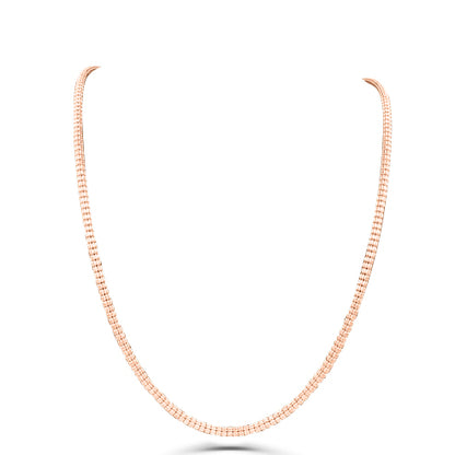 10K Gold- Ice Chain (Rose Gold)