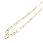 14K Gold- Solid Mariner Chain