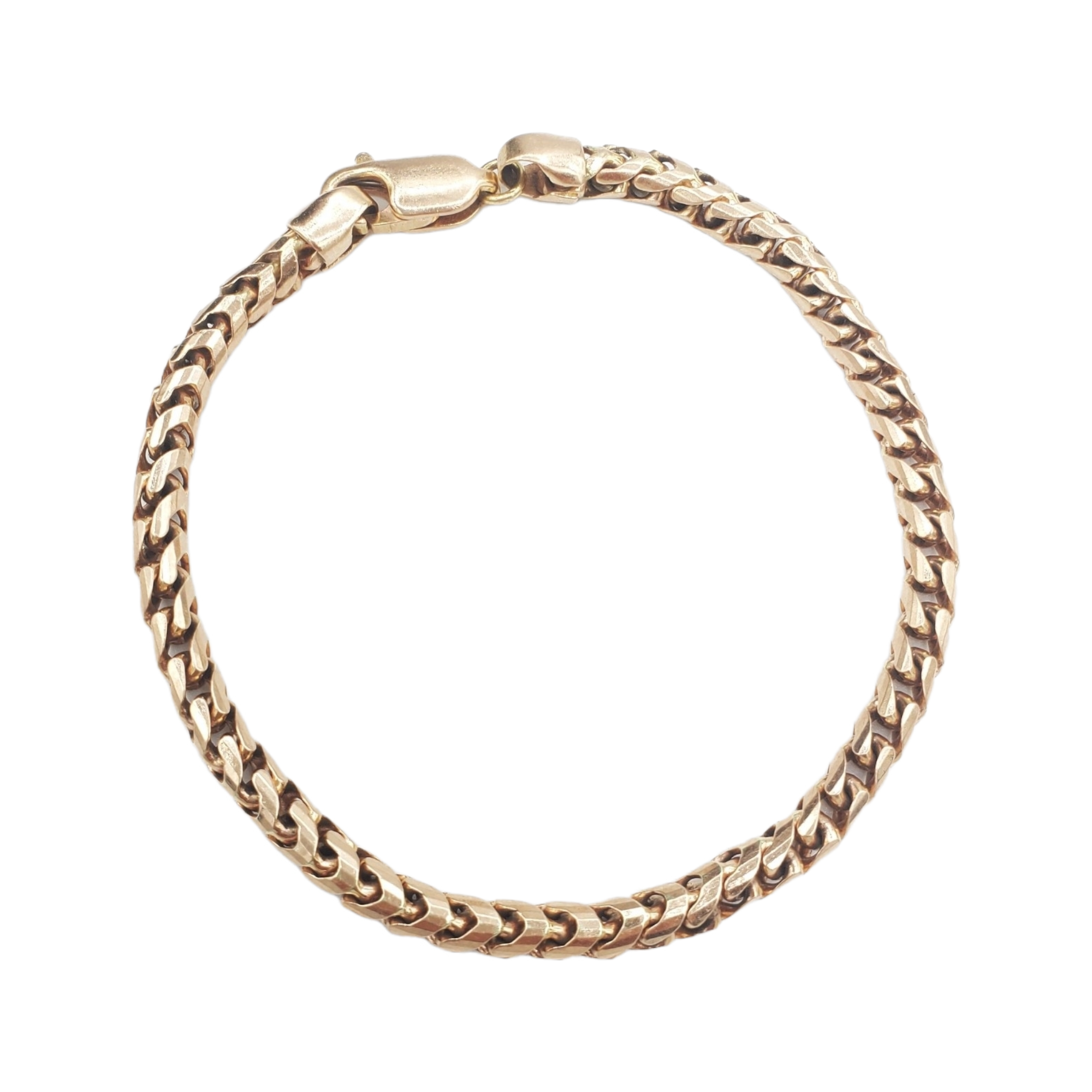 14K Rose Gold- Franco Bracelet (Solid) Fantastic NYC