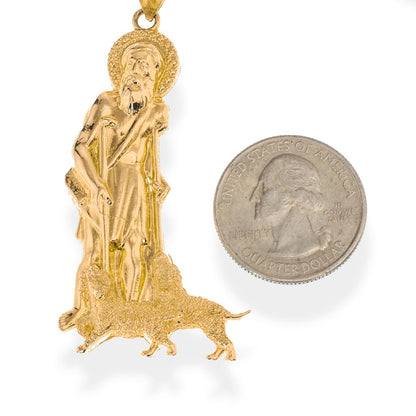 Saint Lazarus Pendant | 14K Gold - Fantastic Jewelry NYC