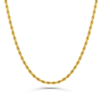 10K Gold Rope Chain  Made in Italy