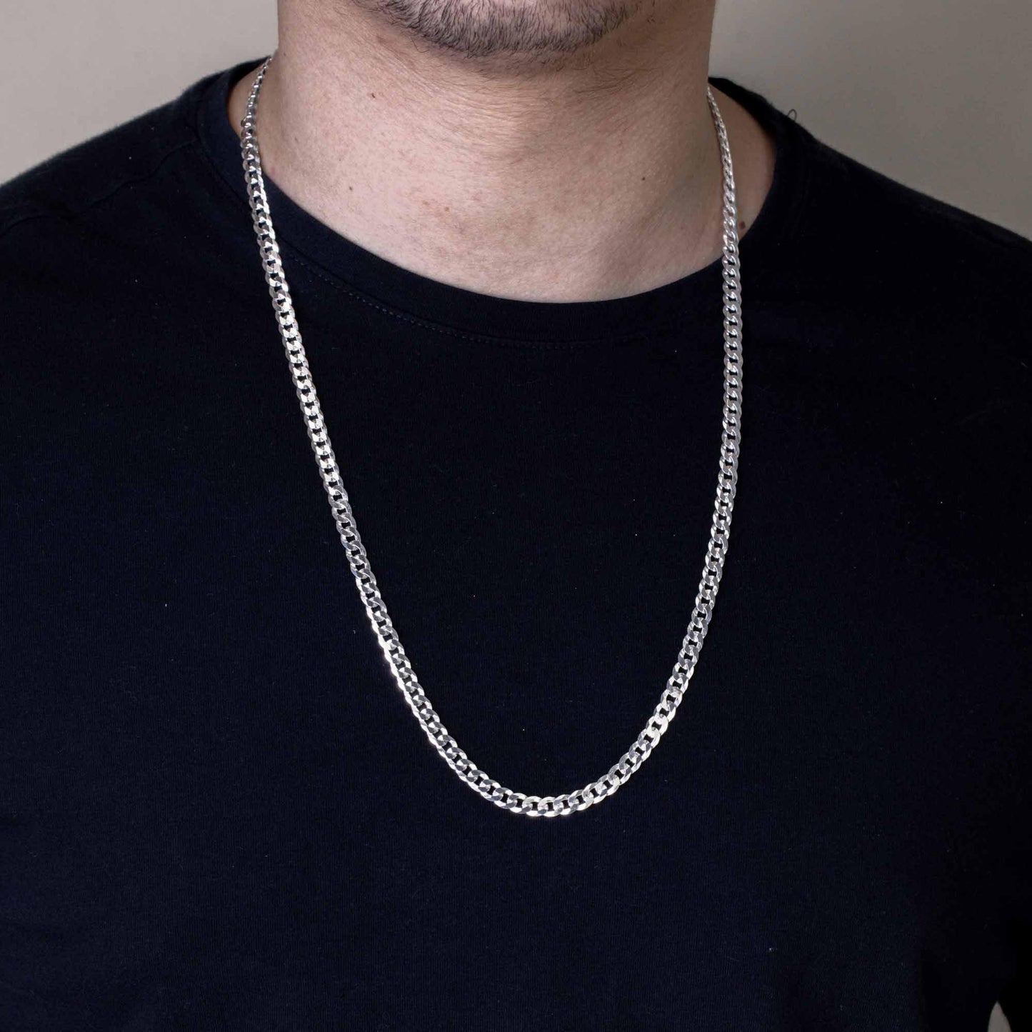 Curb 180 Chain or Bracelet 7.2mm - CH619 SPI