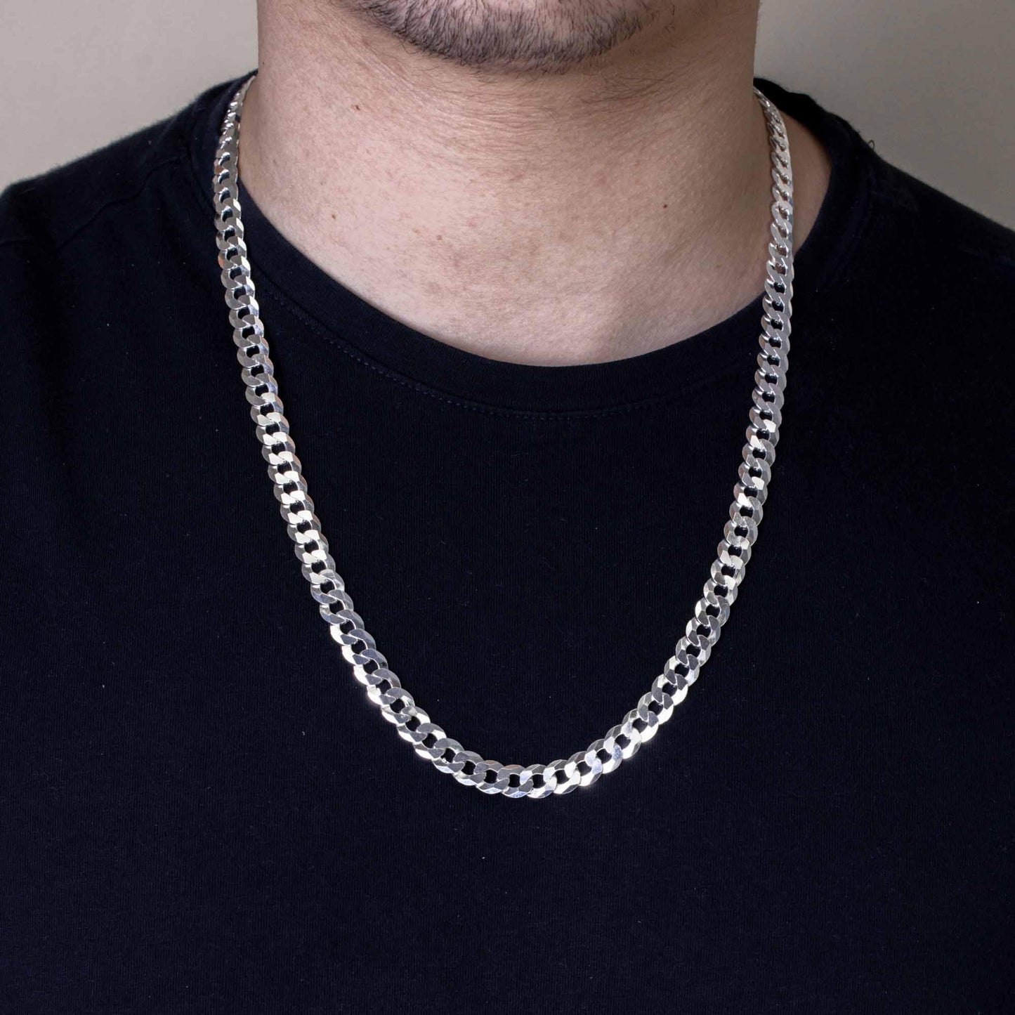 Curb 200 Chain or Bracelet 7.9mm - CH620 SPI