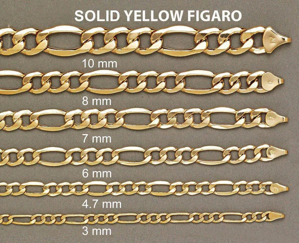 10K Gold Classic Figaro Chain