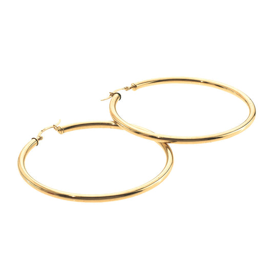 Round Hoop Earrings | Ladies | 14K Gold - Fantastic Jewelry NYC