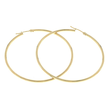 Round Hoop Earrings | 14K Gold - Fantastic Jewelry NYC