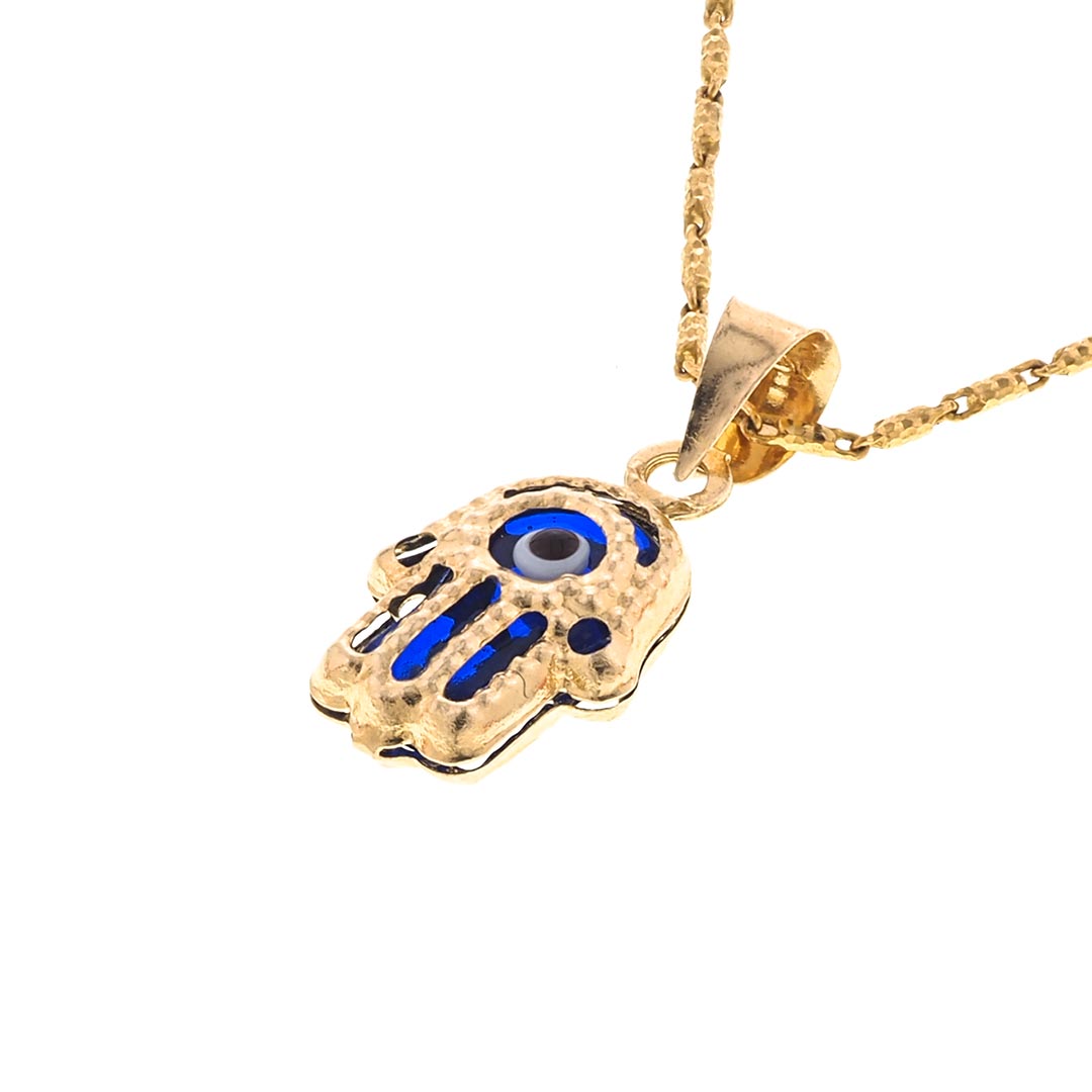 Mini Hamsa Pendant | 14K Gold - Fantastic Jewelry NYC
