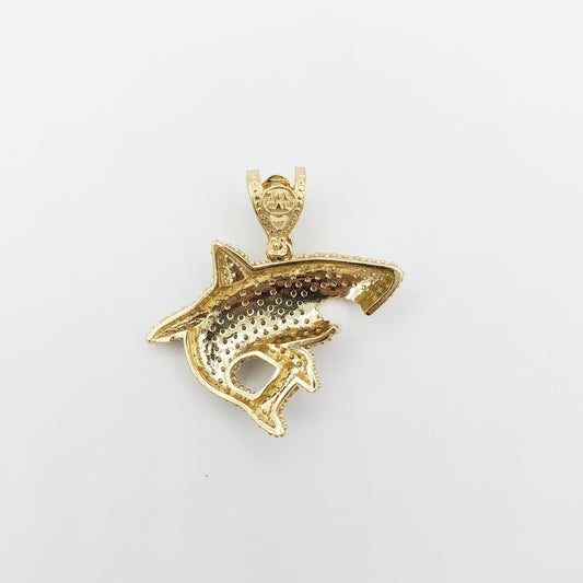 14K Gold- Shark Pendant