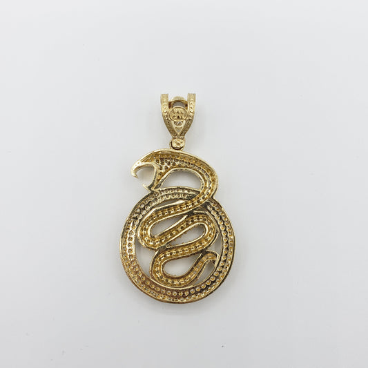 14K Gold- Snake Pendant