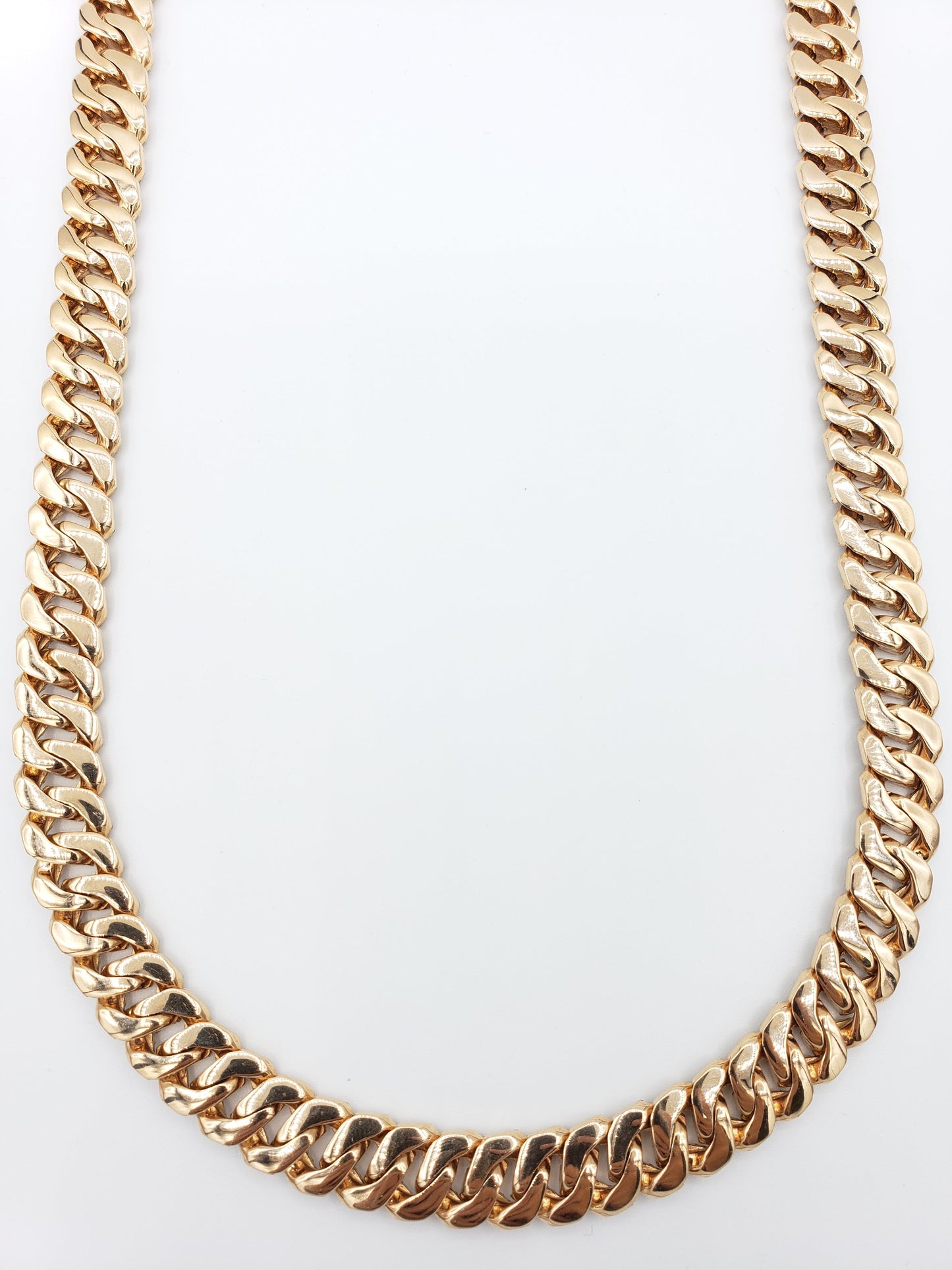 14K- Gold Diamond Miami Cuban Rose Gold Chain (185 Grams)