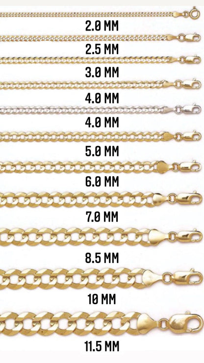 14K Gold- Rolo Chain (White Gold)