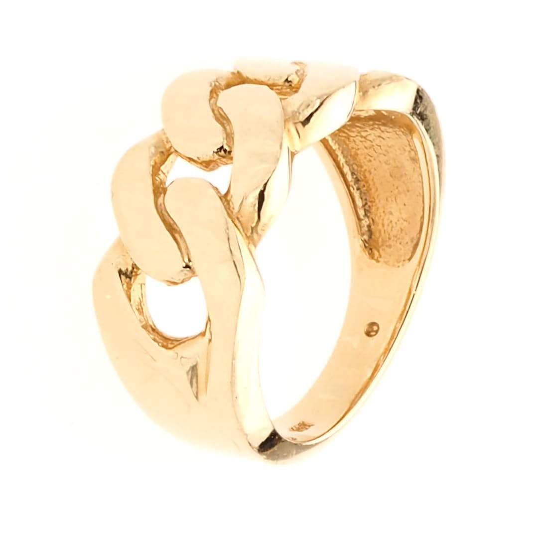 14K Gold Men's Cuban Link Ring – FJNYC