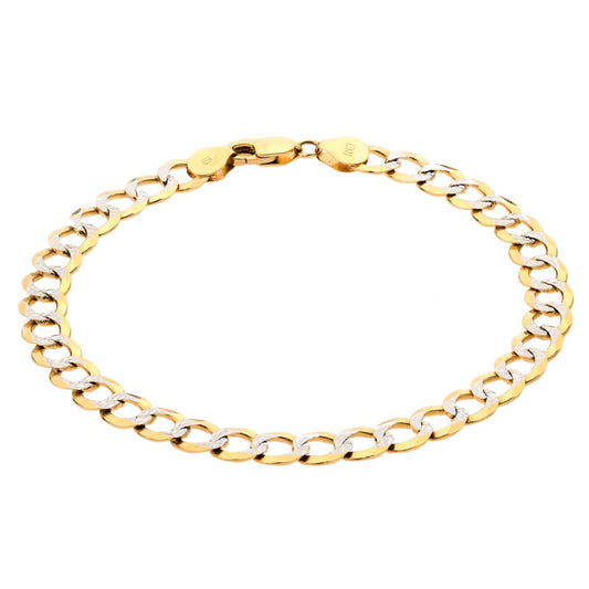 Crafted Diamond-Cut Cuban Link Chain in 14K Gold
