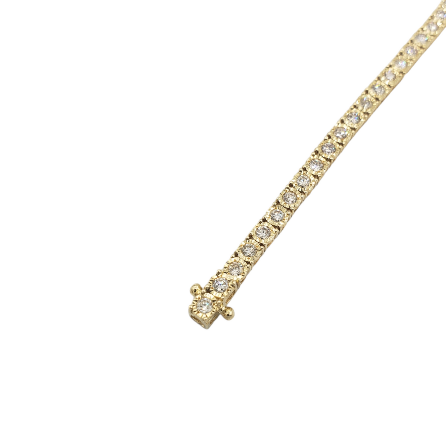 10k Illusion Cut Diamond Tennis Bracelet  With 2.76 Carats #23552