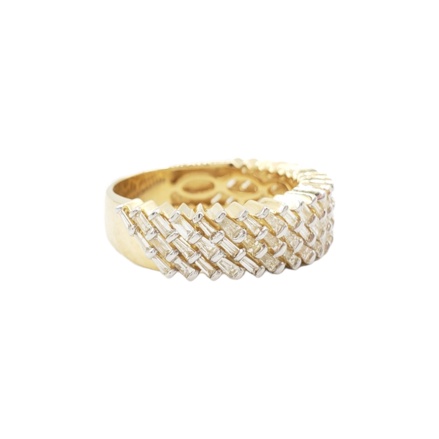 14k Baguette Diamond Ring With 1.87 Carats Of Diamonds #20653