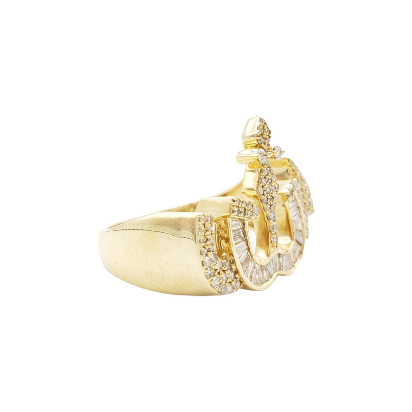 14k Allah Baguette Diamond Ring With .92 Carats Of Diamonds #24227