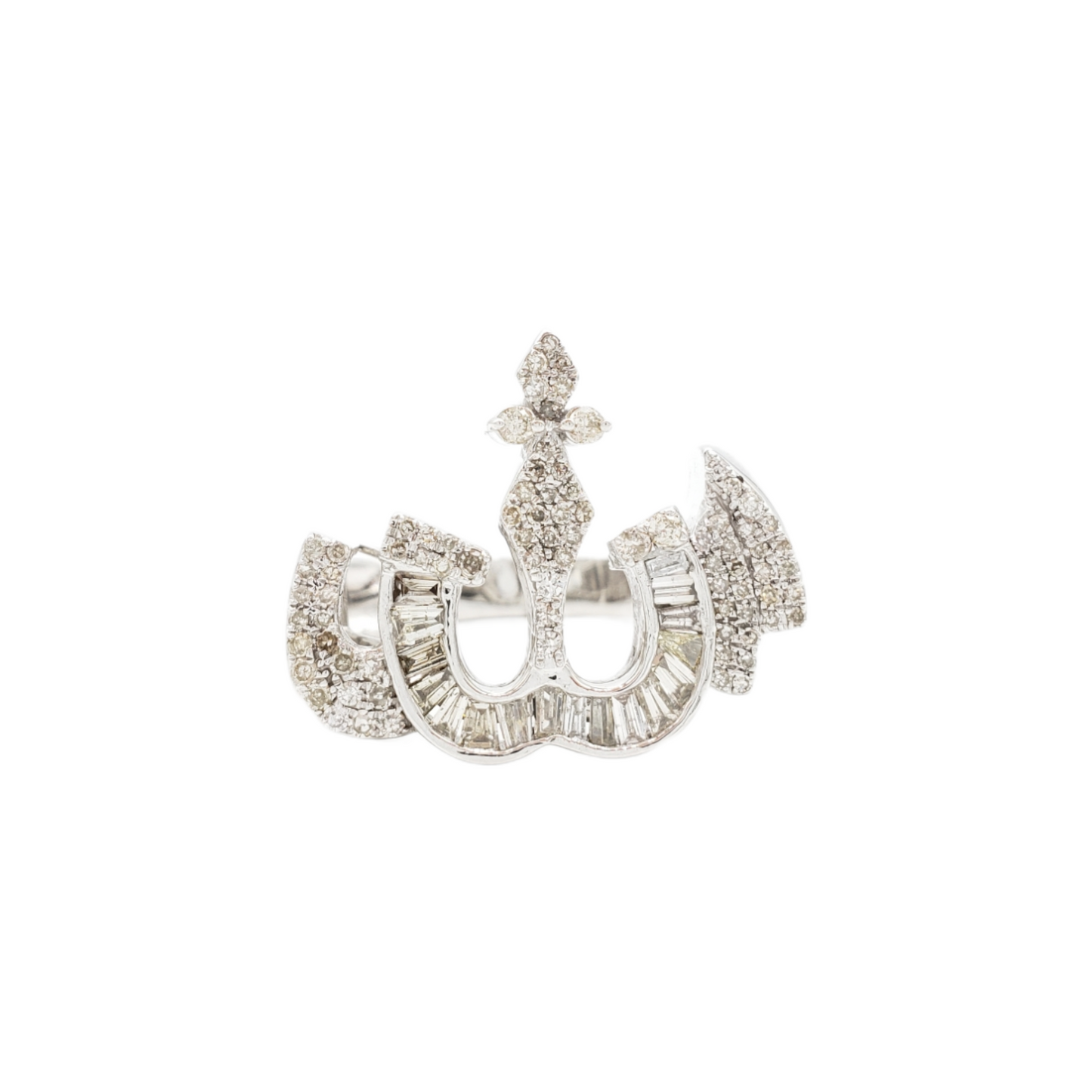 14k Allah Baguette Diamond Ring With .92 Carats Of Diamonds #24227
