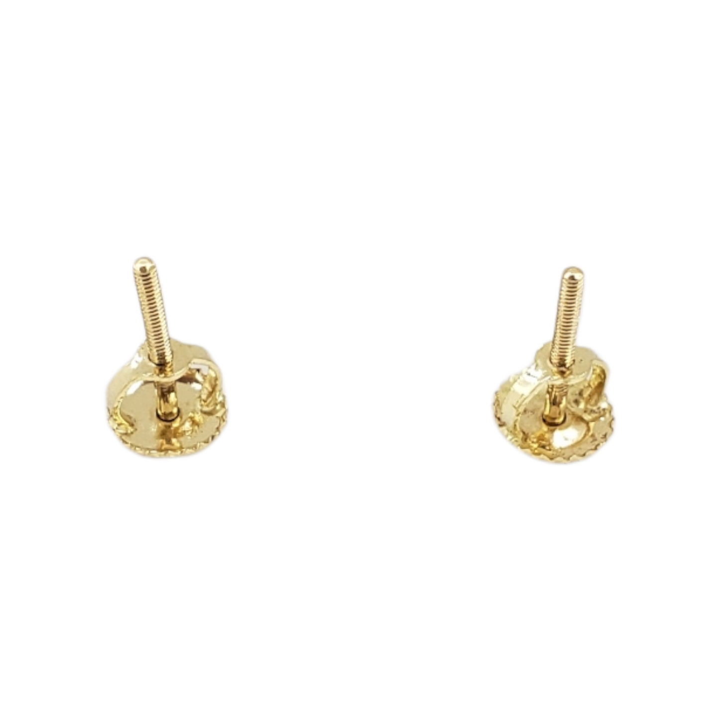 14k Gold Heart Diamond Earrings