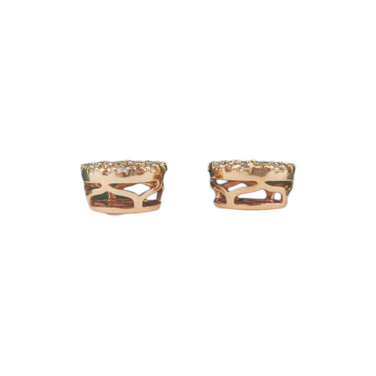 14k Gold Diamond Earrings #21754