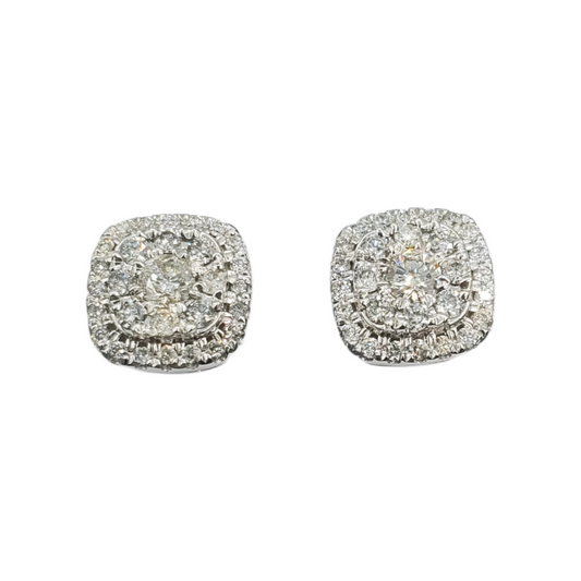 14k Gold Diamond Earrings #14616