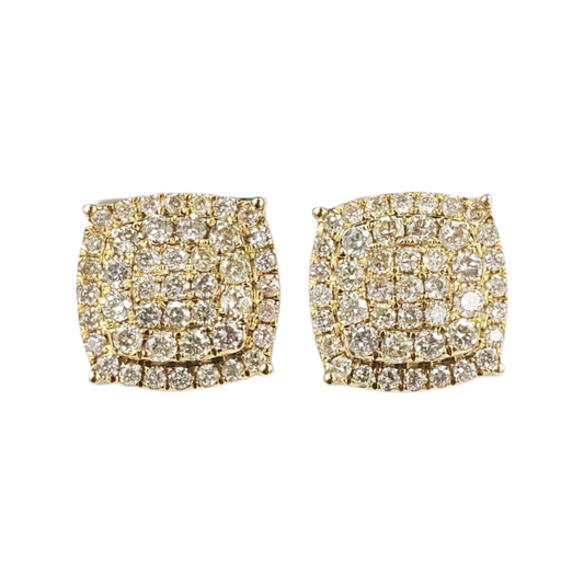 14k Gold Diamond Earrings #9666