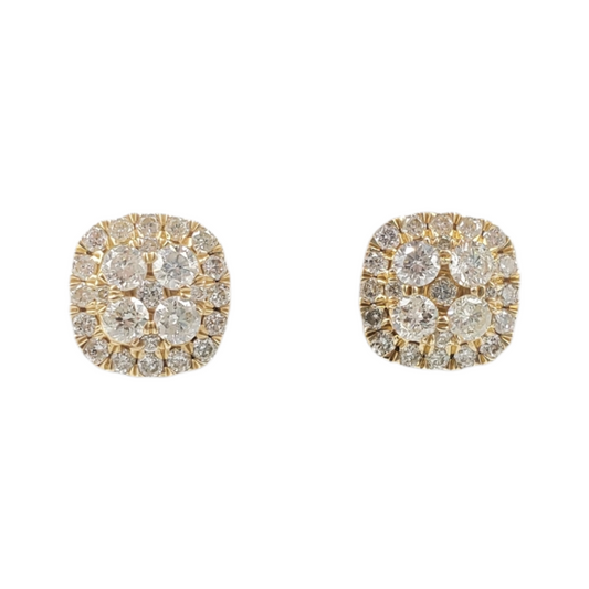 14k Gold Diamond Earrings #10553