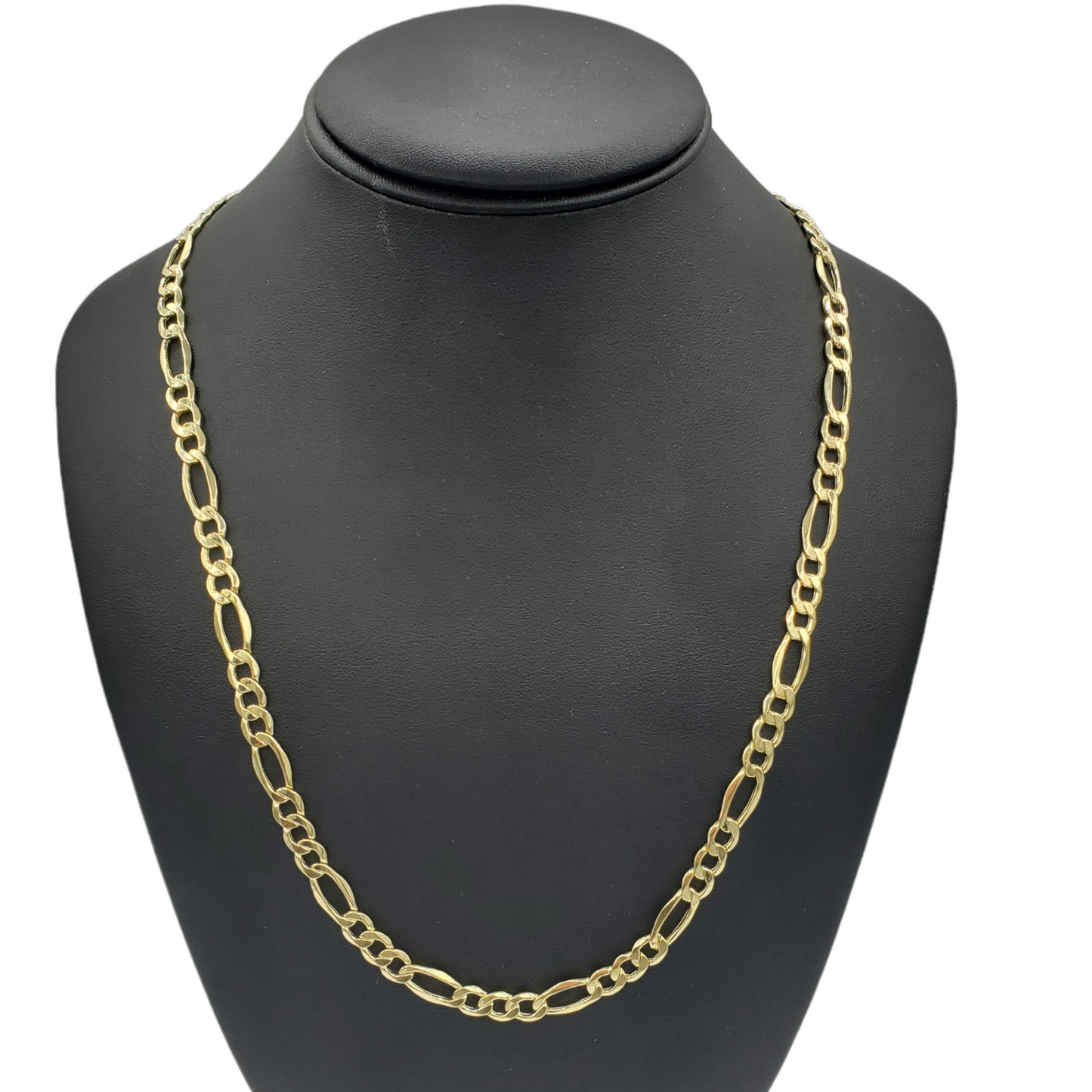 14K Gold- Hollow Figaro Chain