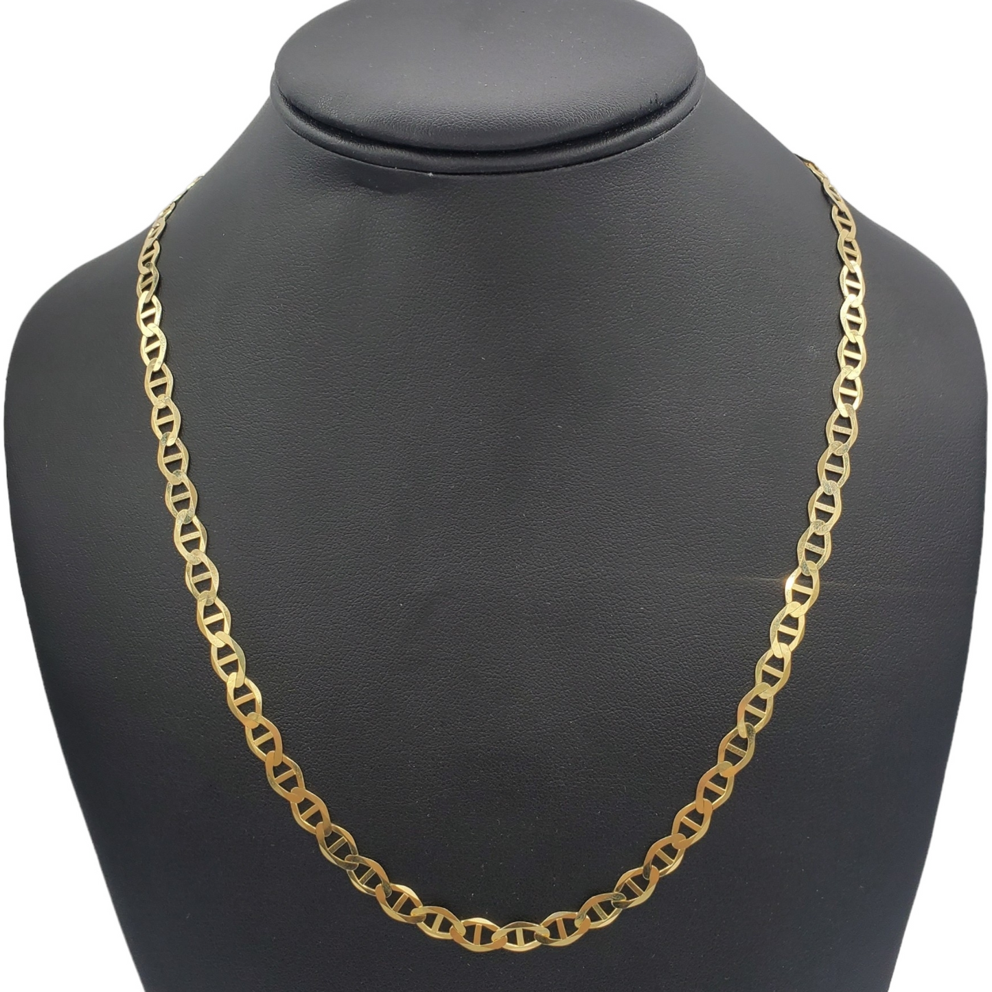 14K Gold- Solid Mariner Chain