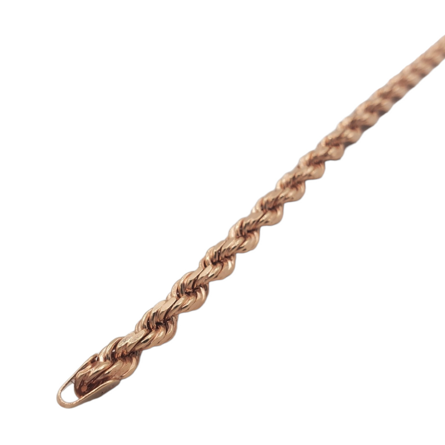 10K Rose Gold- Solid Rope Bracelet