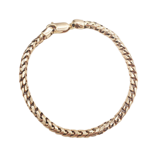 14K Rose Gold- Franco Bracelet (Solid)