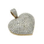 10k Gold Diamond Heart Pendant #19458