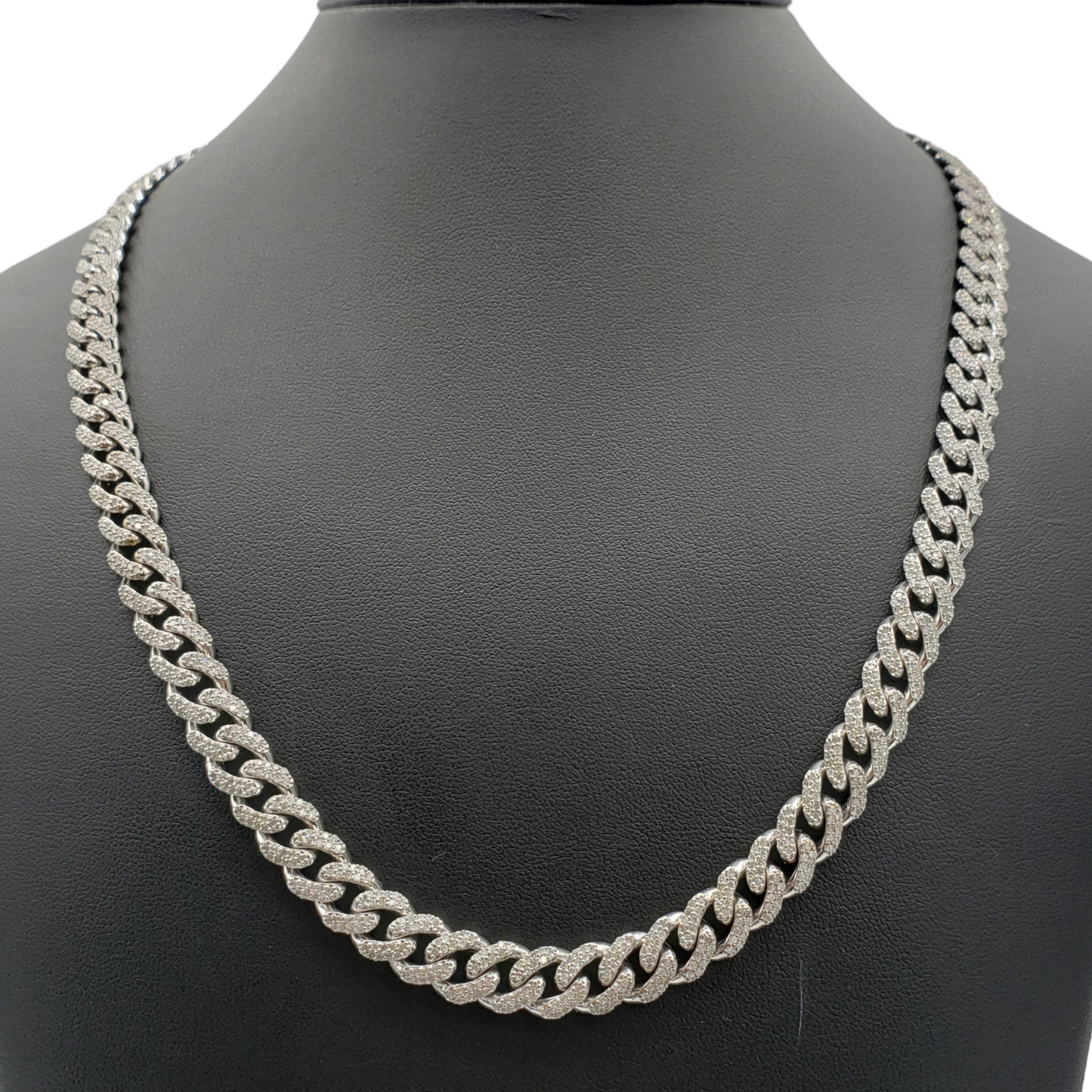 10K Gold- Iced Out Diamond Miami Cuban Chains (9mm)