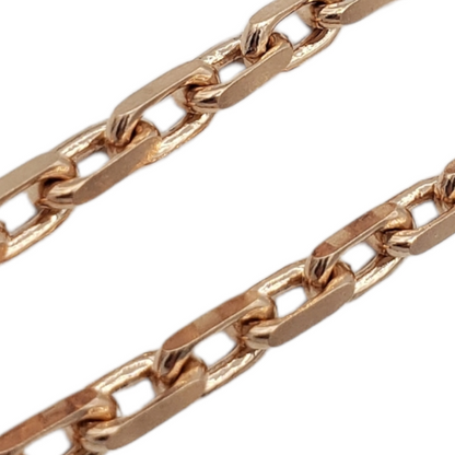 14K Gold- Solid Hermes Link Chain (Rose Gold)