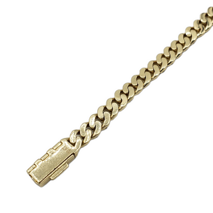 10K Gold- Iced Out Diamond Miami Cuban Bracelets(5mm)
