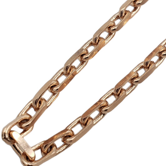 14K Gold- Solid Hermes Link Chain (Rose Gold)