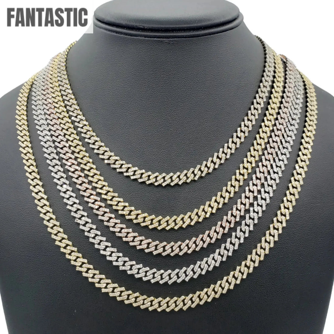 Iced out diamond Miami Cuban gold chain for men Fantastic Jewelry NYC