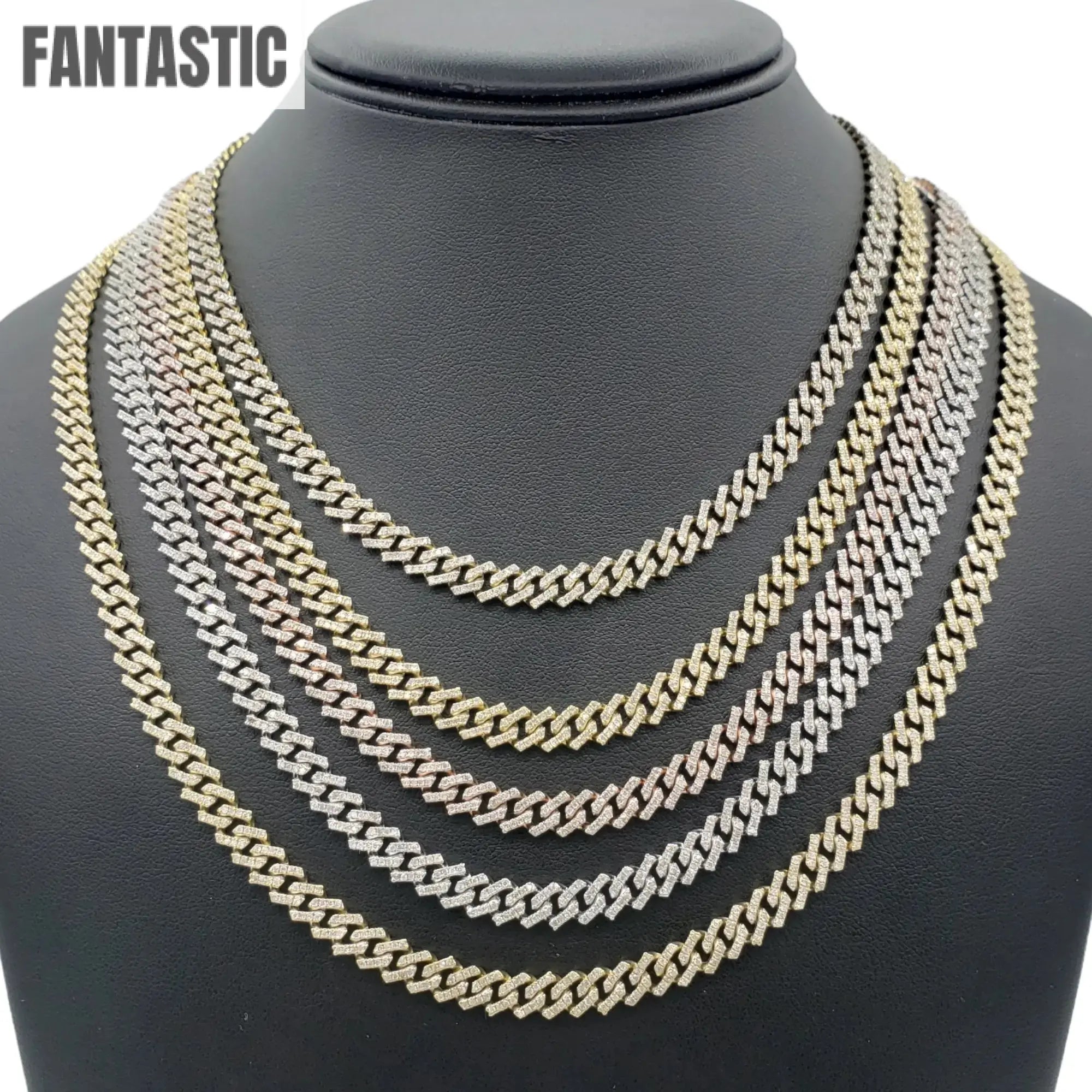 Iced out diamond Miami Cuban gold chain for men Fantastic Jewelry NYC