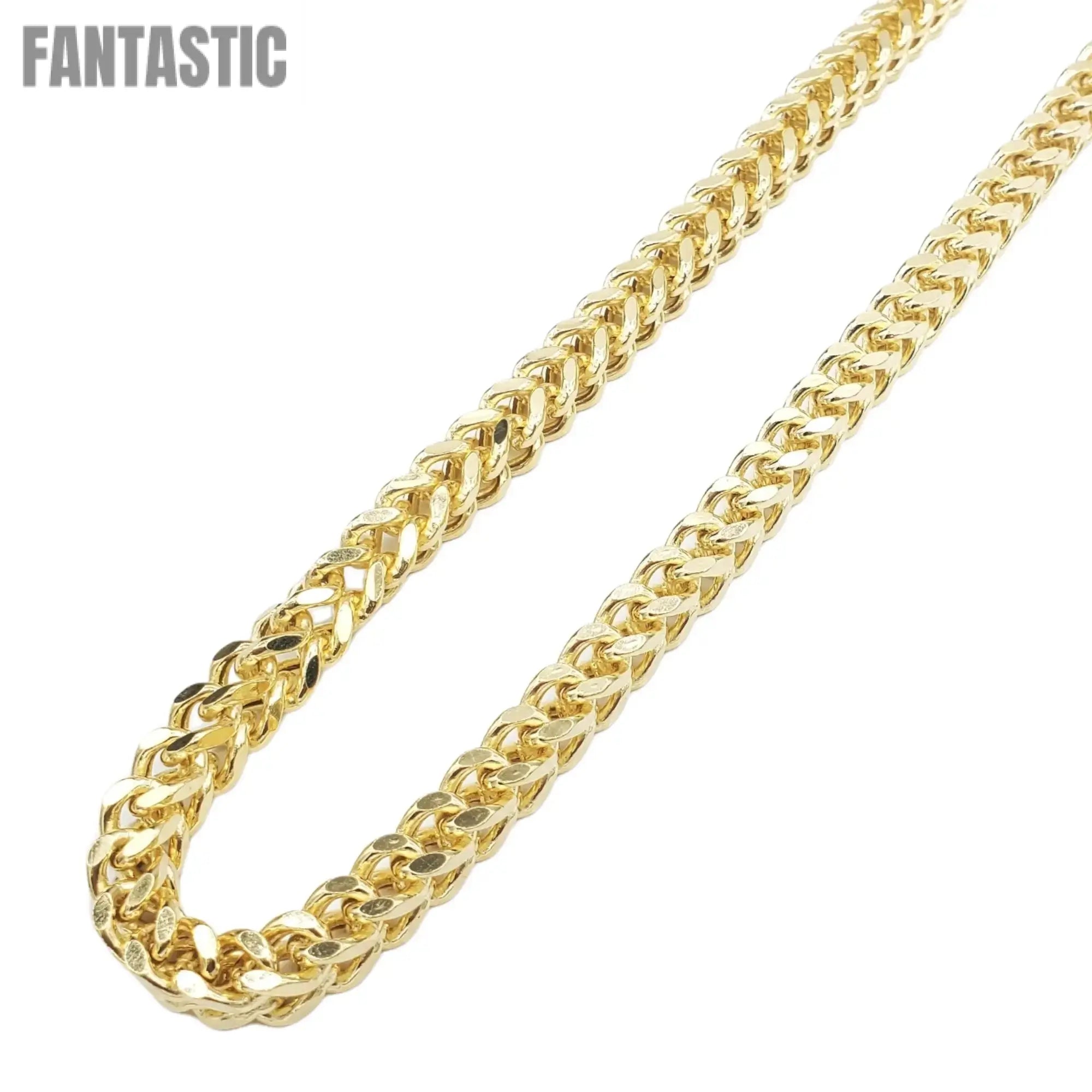 10K Gold- Hollow Franco Chain - Fantastic Jewelry NYC LLC