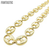 10K Gold- Hollow Puff Mariner Chain
