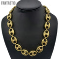 10K Yellow Gold Hollow Puff Mariner Chain – 7.8–19 mm