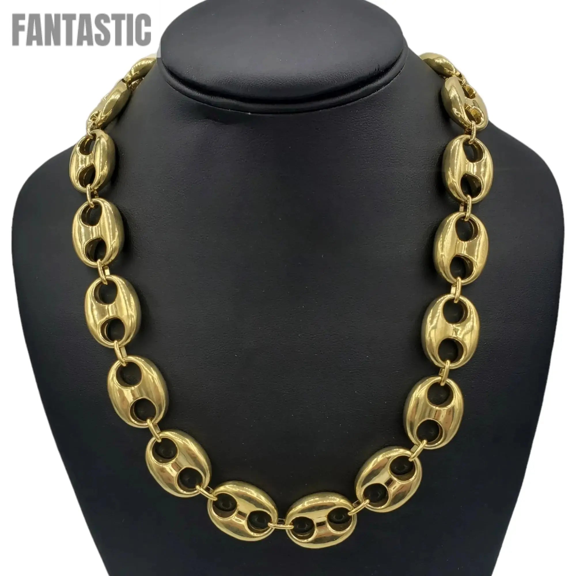 14K Gold - Hollow Puff Mariner Chain - Fantastic Jewelry NYC LLC