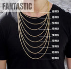 10K Gold- Hollow Puff Mariner Chain Fantastic NYC