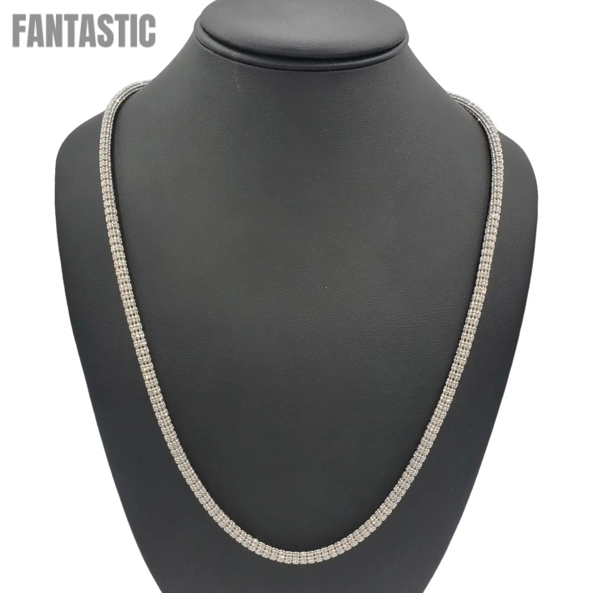 10K Gold- Ice Chain (White Gold) - Fantastic Jewelry NYC LLC